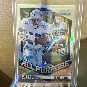 2024 Panini Prizm Emmitt Smith Cowboys All-Purpose #17 Silver Prizm Insert